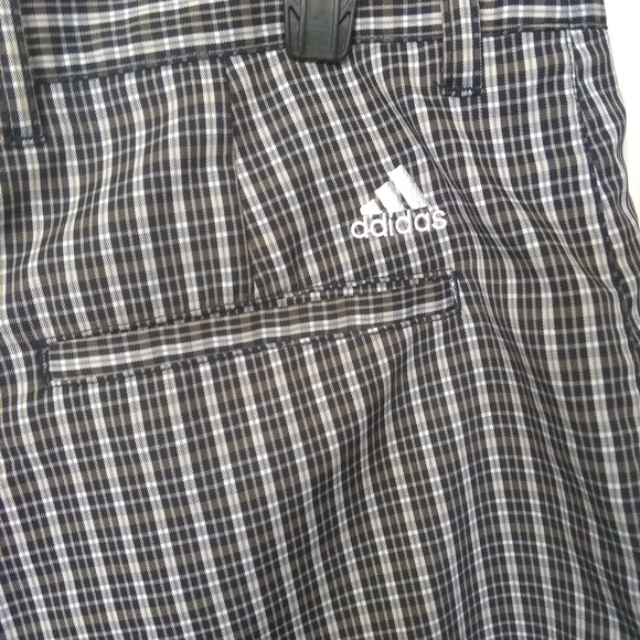 ⛳ Adidas Men Golf Ultimate Plaid Print Shorts 36 - Picture 4 of 10